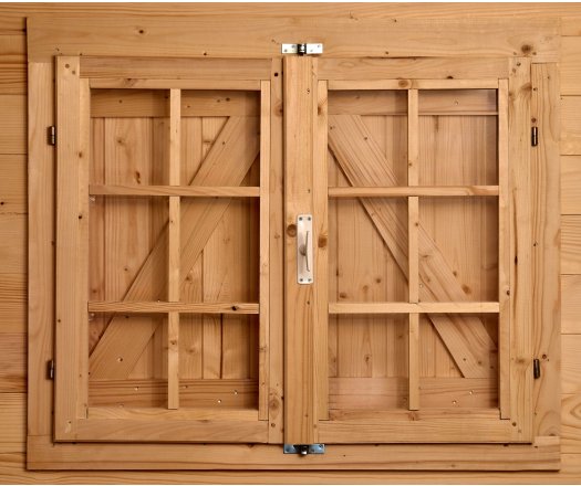 Abri Bretan, Madriers épicéa 42mm, .5.30 x 4.80m², 25.40m²