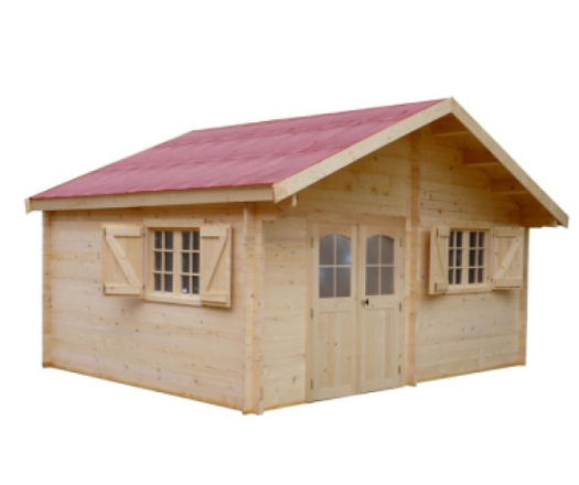 Abri Naira, Madriers épicea 42mm, 5.2 x 4.3m, 22m² - NAR5035.02
