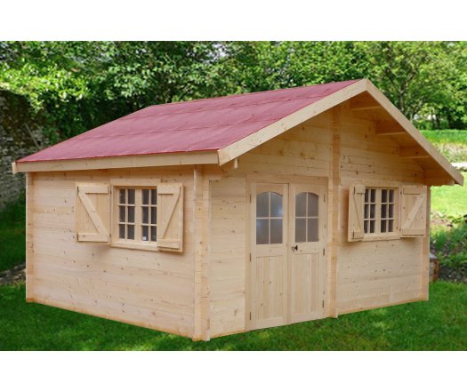 Abri Naira, Madriers épicea 42mm, 5.2 x 4.3m, 22m² - NAR5035.02