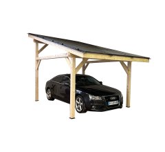 Carport Photovoltaïque Lumio, Douglas en contrecollé non traité, 3.20 x 5.20m, 16.70m²